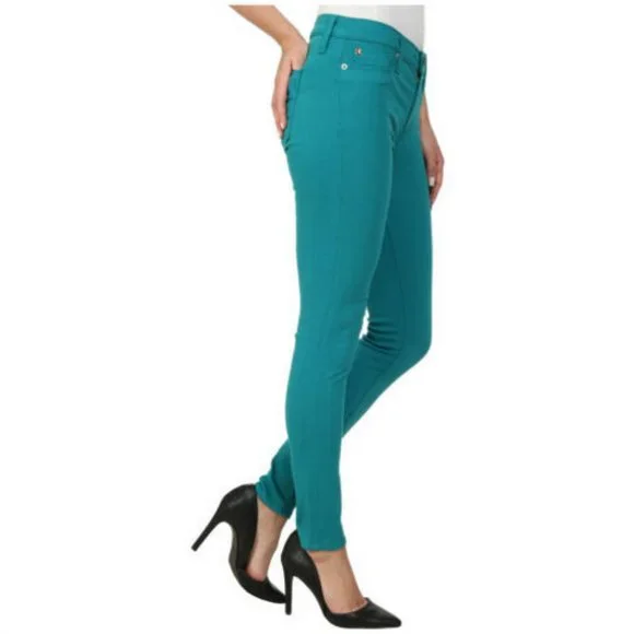 Hudson Jeans Nico Marina Blue Green Skinny Jeans ASO Taylor Swift - Picture 5 of 5
